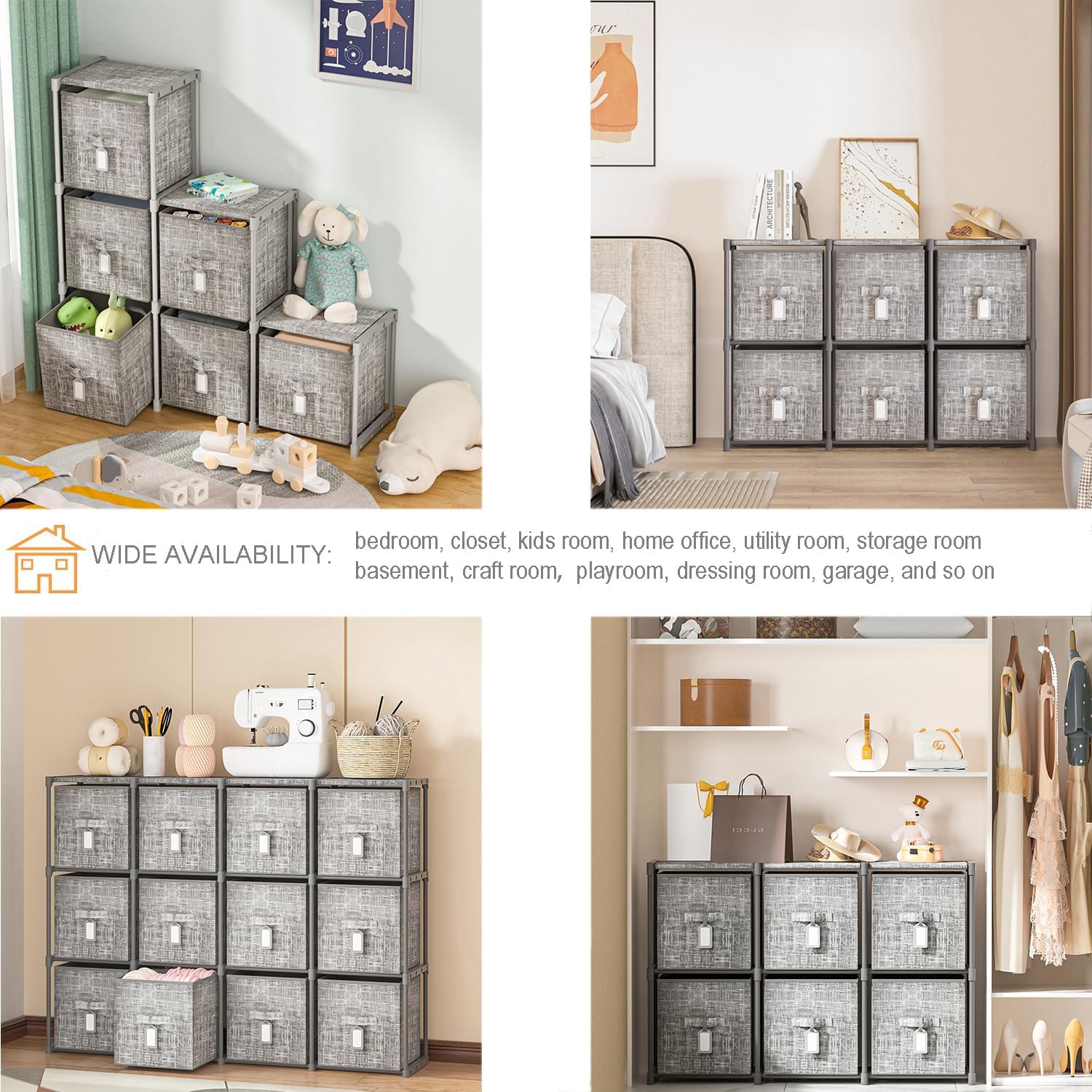 cube dresser LUKYTOWER 6 Drawer Dresser, Fabric Storage Chest Cube Organizer,Drawer