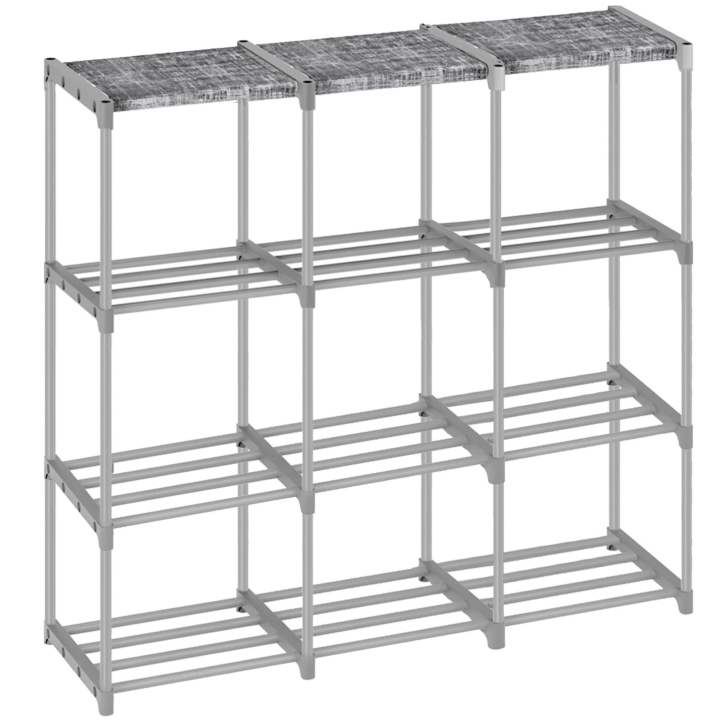 LUKYTOWER 9 Cube Closet Organizers and Storage with Beautiful Printed Cube Storage Organizer Drawers + Labels,9 Cube Storage Shelf, Toy Cubby Storage Organizer, Cube Organizer