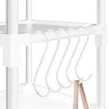 LUKYTOWER Tall Shoe Rack Narrow 10Tier Shoe Racks Organizer for Closet 10-15Pairs, Storage Rack for Shoes with 5Hooks, Sturdy Metal Shoe Shelf, Vertical Skinny Shoe Stand for Small Space